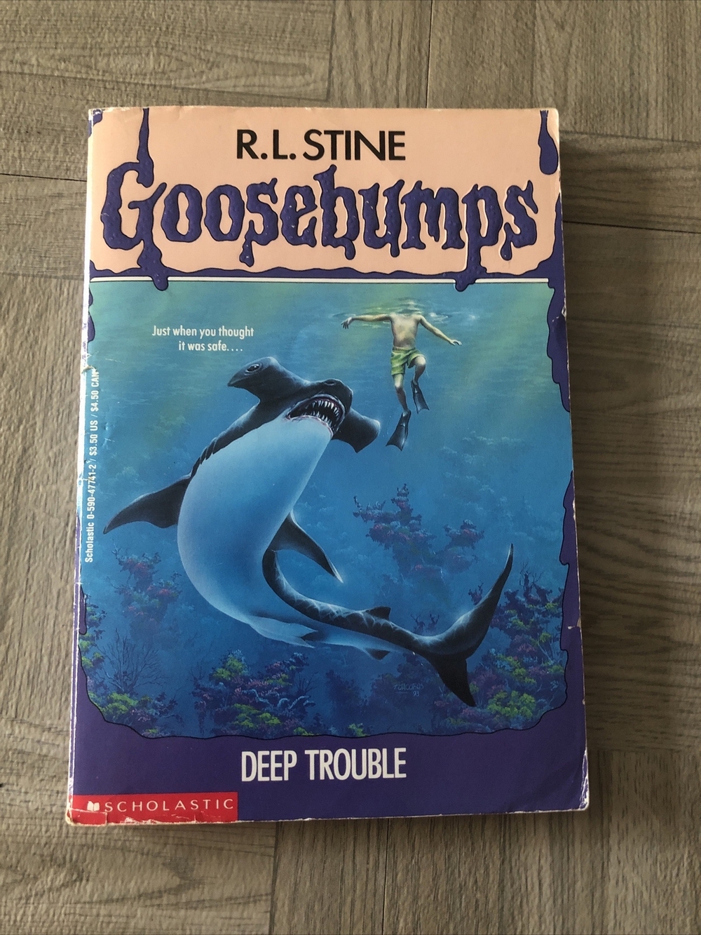 Goosebumps #19 Deep Trouble Paperback 1st Printing May 1994 RL Stine Scholastic